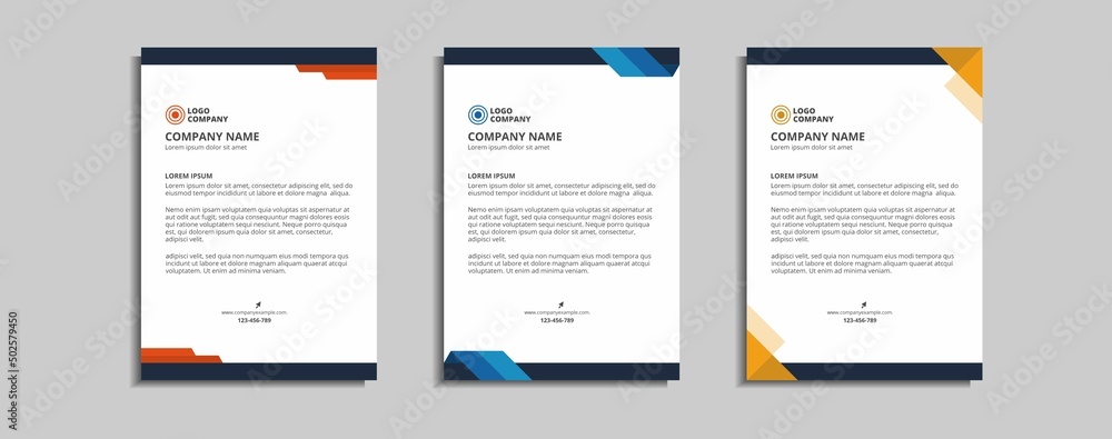 modern corporate letterhead template design modern corporate letterhead template design
