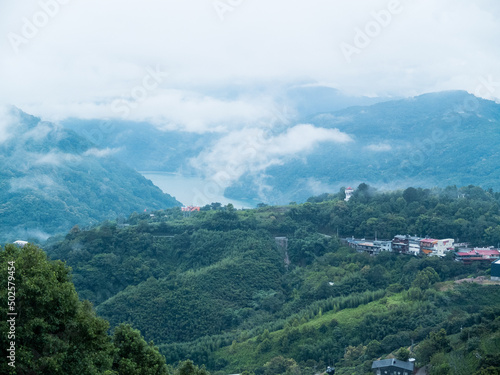 Beautiful scenery and cloud sea at Cingjing Farm