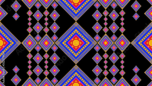 Ethic fabric carpet ornament native textile. Irate tribal seamless pattern. Geometric tranditional vector illustrations. Embroidery style.