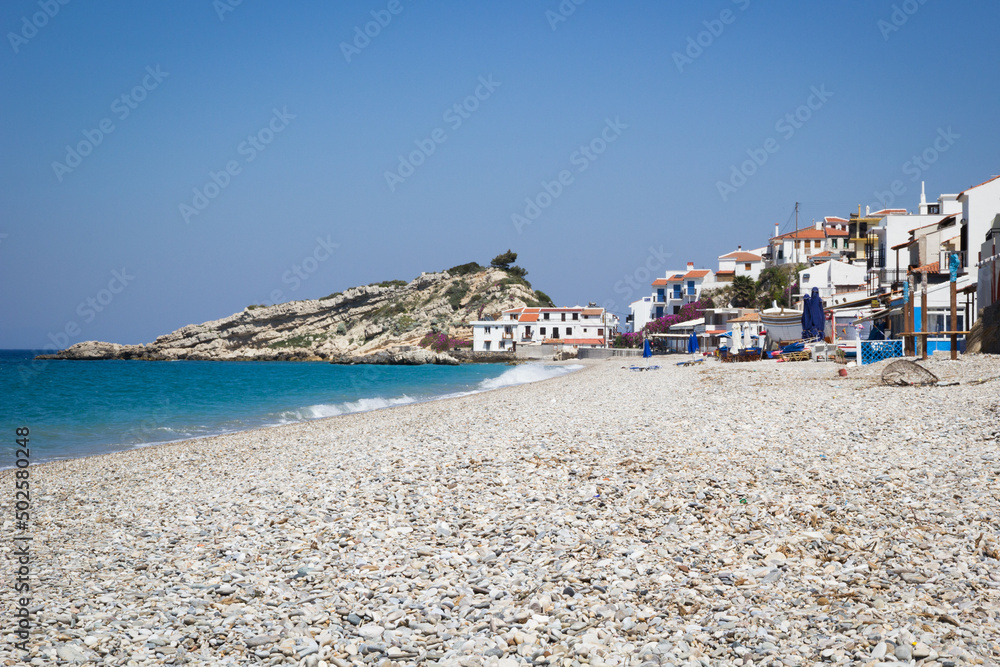 Kokkari beach on the island of Samos