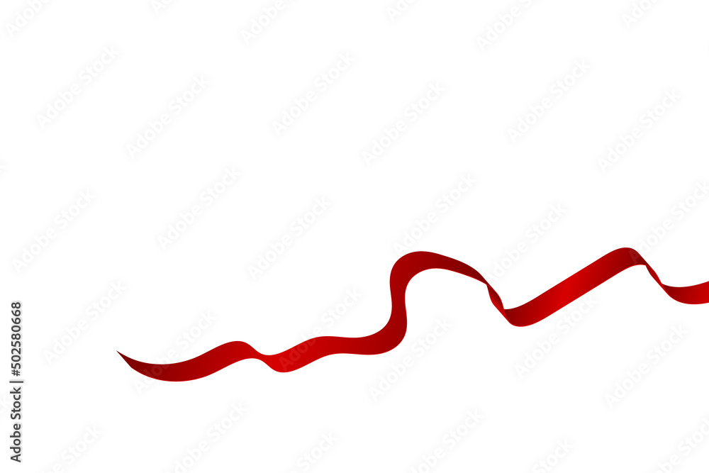 Red Curly Ribbons Background. Celebration And Surprise. Vector Illustration Red Curly Ribbons Background. Celebration And Surprise. Vector Illustration