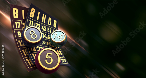 casino bingo 3d render 3d rendering illustration 
 photo