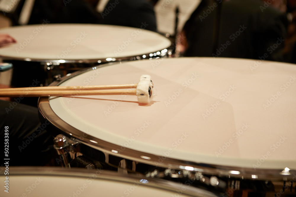 Obraz premium concert timpani instrument close-up