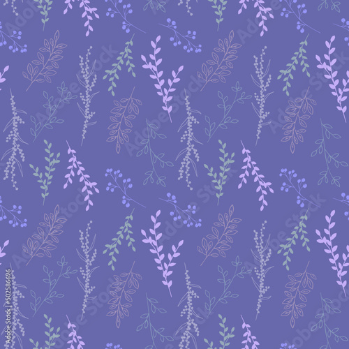 Plant pattern with very peri background