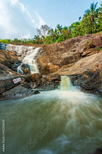 Kanthanparai Waterfalls  Wayanad  Kerala  India.