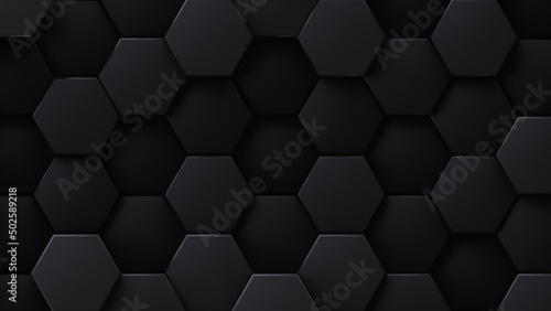 Lots of dark hexagonal cell rods. Full frame. Design element
