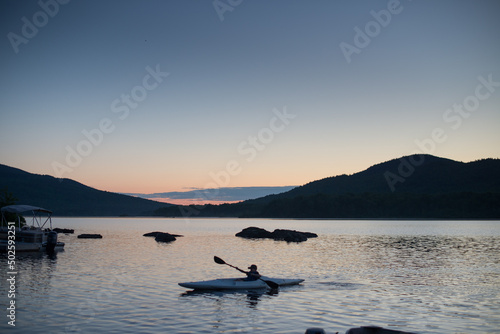Kayaking on Lake © Slipstream Media