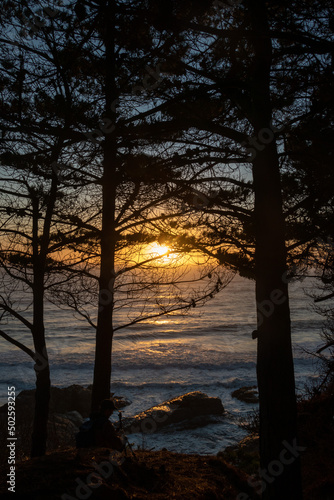 Beach in the region of Maule, Chile