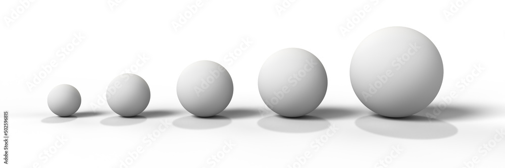 Concept of growing 3d display on white background. Concept of growing 3d display on white background.