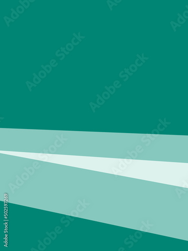 fondo abstracto con lineas rectas y formas triangulares y degradado de verde oscuro a verdes mas claros
