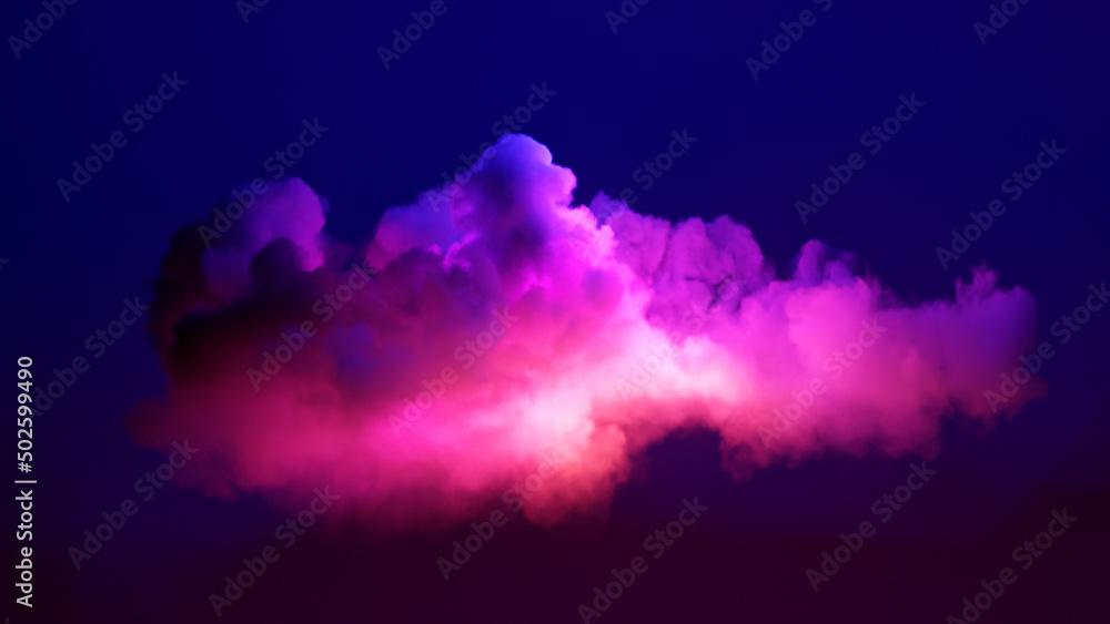 3d render, pink light inside the cloud, fantasy neon background 3d render, pink light inside the cloud, fantasy neon background
