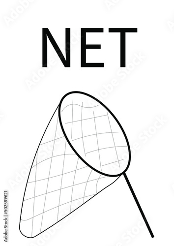 net isolated in vector draw