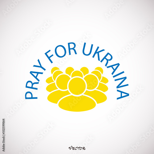 Ukrainian people. Volunteer movement in Ukraine. Pray for Ukraine. I love Ukraine. Ukrainian refugees. Support ukraine. horizontal web banner. people, icon in colors of the Ukrainian flag. patriotism 