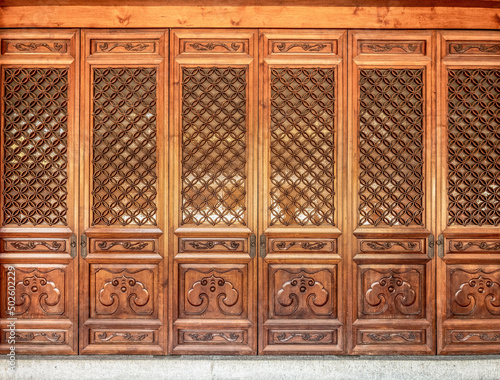 Chinese traditional style wooden doors