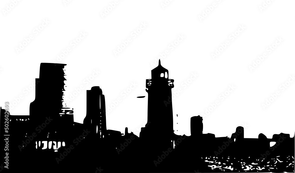 Fototapeta premium city skyline 