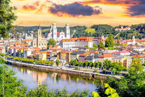 Blick über Passau, Bayern, Deutschland 