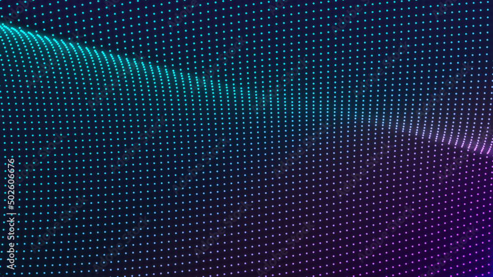 Obraz premium Abstract digital texture pattern dots background with glowing neon