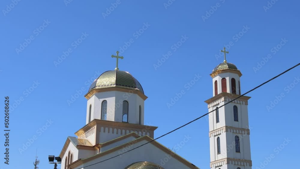 Saint Matthew the Apostle Serbian Orthodox Church Building in Surcin tilt down Saint Matthew the Apostle Serbian Orthodox Church Building in Surcin tilt down