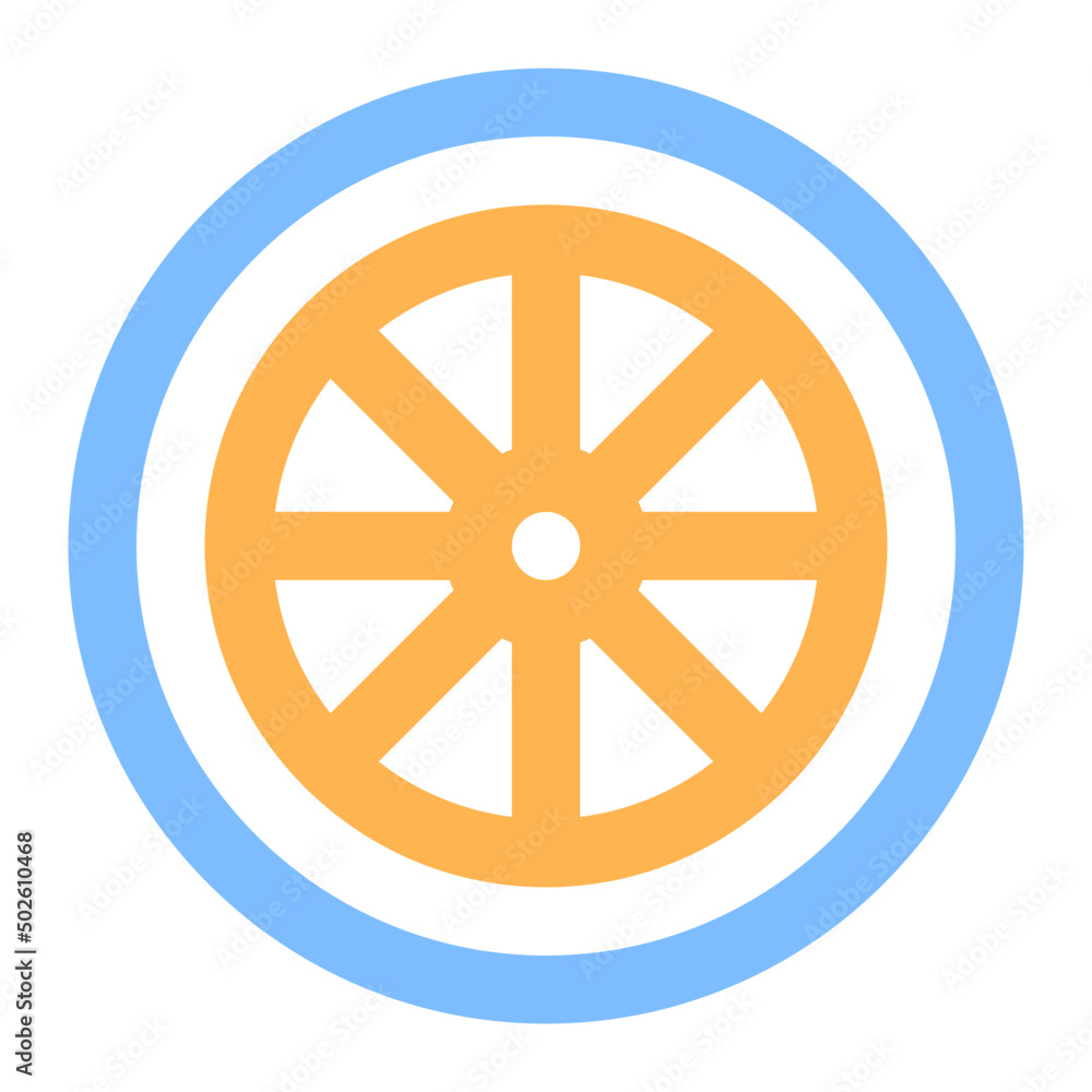 lemon colored line icon