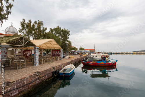 Fototapeta Naklejka Na Ścianę i Meble -  Panagiouda vİllage view in Lesvos Island