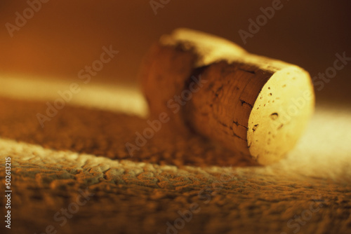 Close-up of a cork photo