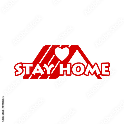 Stay home icon isolated on white background