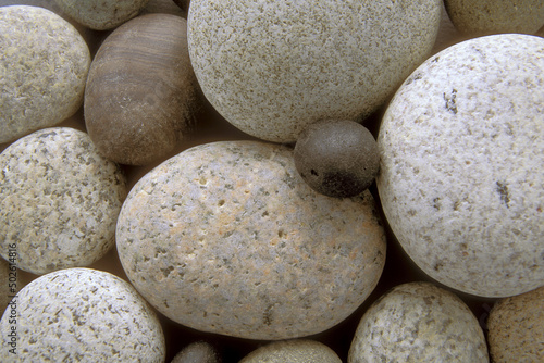 Close-up of heap of pebbles