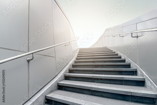 Modern spiral staircase pattern circle. Contemporary architecture abstract background