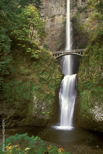 Multnomah Falls, Columbia River Gorge National Scenic Area, Oregon, USA photo