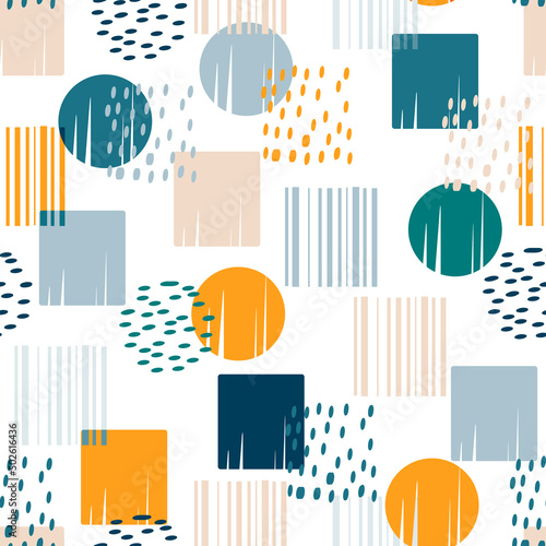 Colorful abstract geometric design, vector