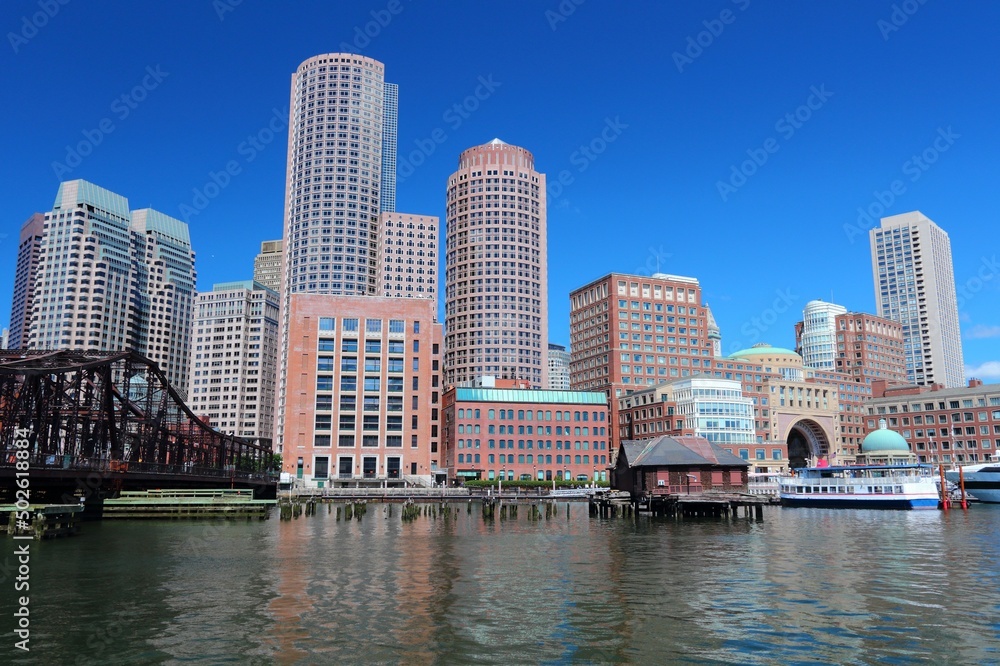 Obraz premium Boston city skyline