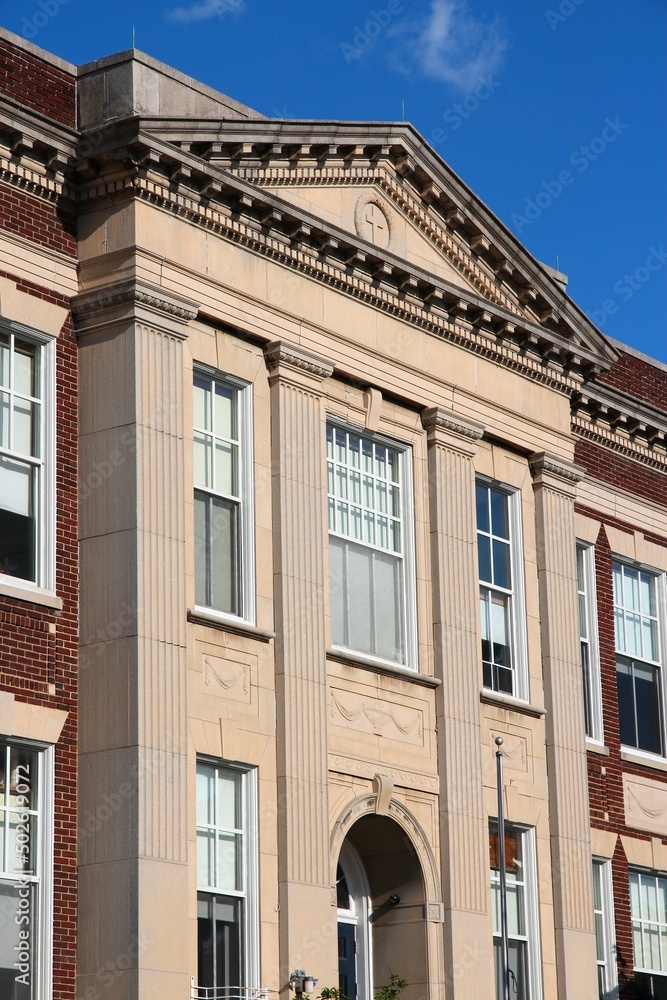 Fototapeta premium Catholic school in the US