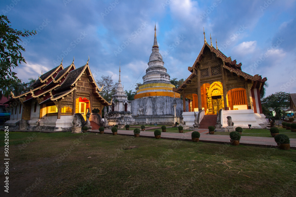 Wat Phra Singh, Thai Buddhism Temple in Chiang Mai, Thailand