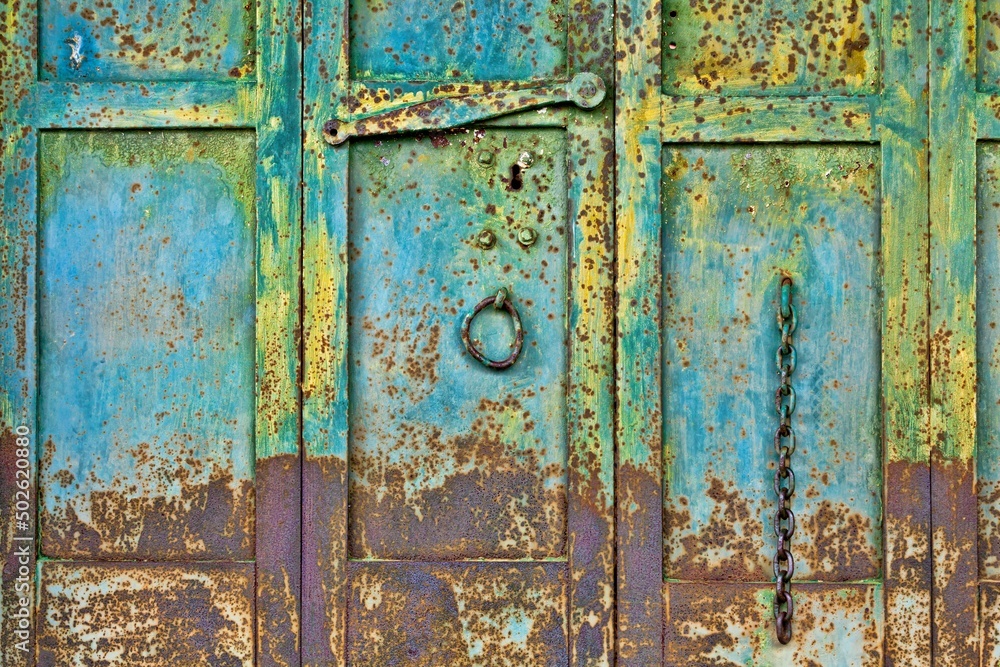 USA, California, Chinese Camp, Close-up of rusty door USA, California, Chinese Camp, Close-up of rusty door