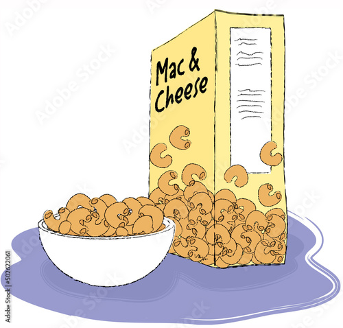 Mac & Cheese, illustration photo