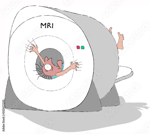 Man in MRI Scanner