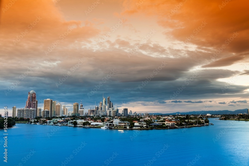 City on the coast, Surfers Paradise, Gold Coast, Queensland, Australia City on the coast, Surfers Paradise, Gold Coast, Queensland, Australia