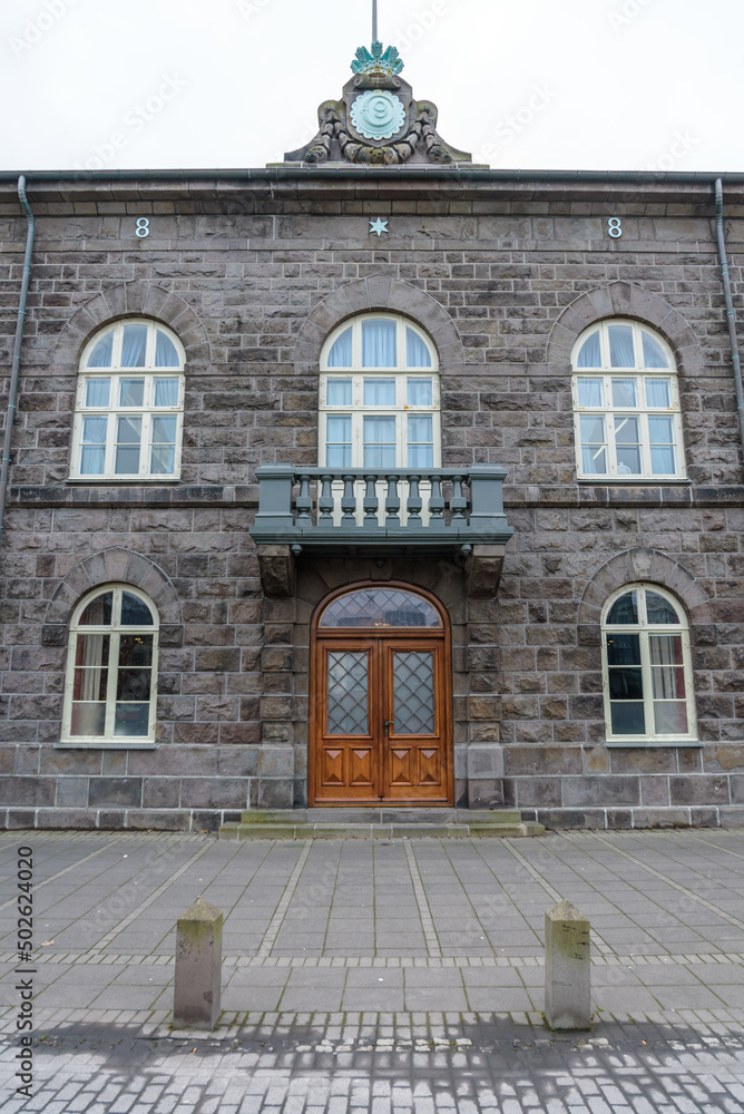 Alþingi ( Althingi or Althing), the national parliament of Iceland. It is one of the oldest parliaments in the world. Reykjavik, Iceland.