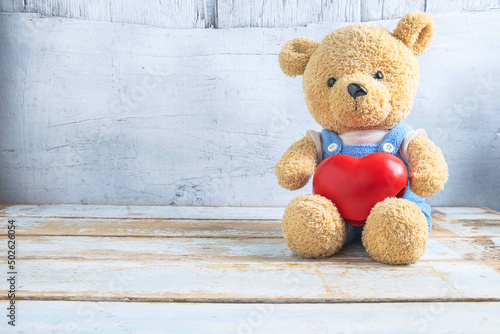 .Valentine's Day Teddy Bear with heart