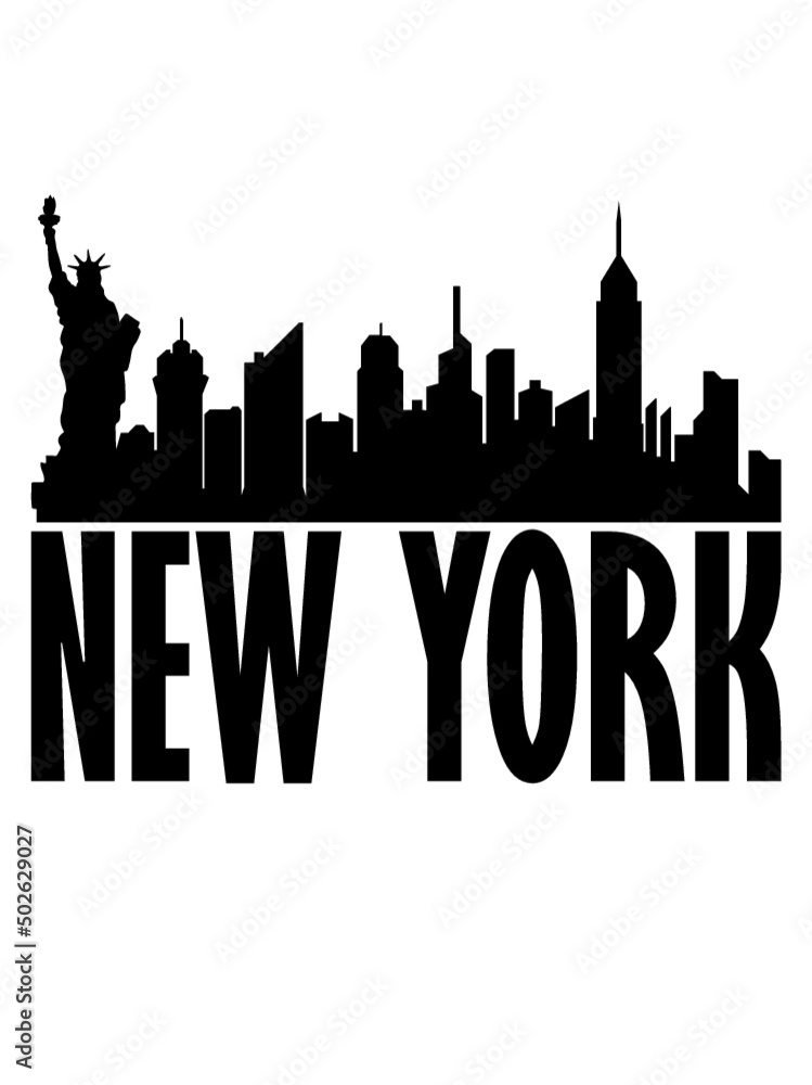 NYC Silhouette Skyline 