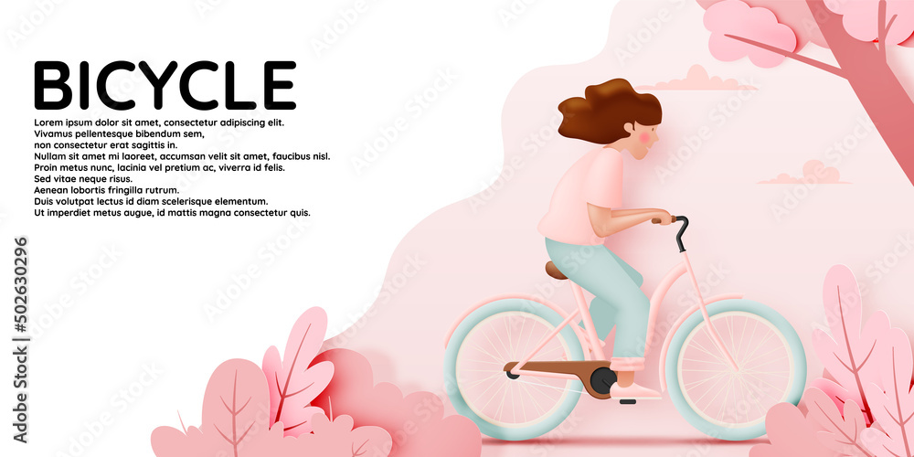 Ταπετσαρία World bicycle day  and car free day vector illustration