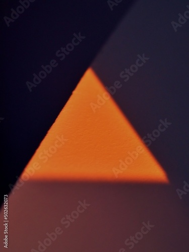 Orange triangal and color texture