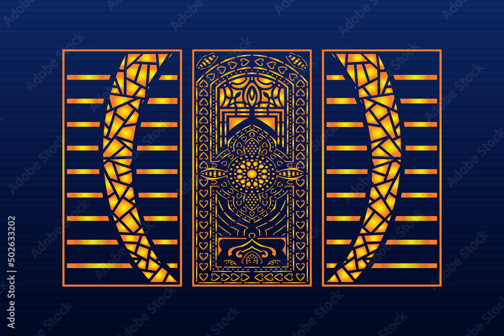 Abstract Geometric islamic Background Decorative Arabic Ornament Seamless Pattern