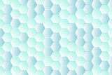 Holographic gradient geometric hexagon abstract vector background