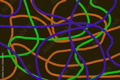 Wallpaper Mural Colorful abstract confusion 3d illustration Torontodigital.ca