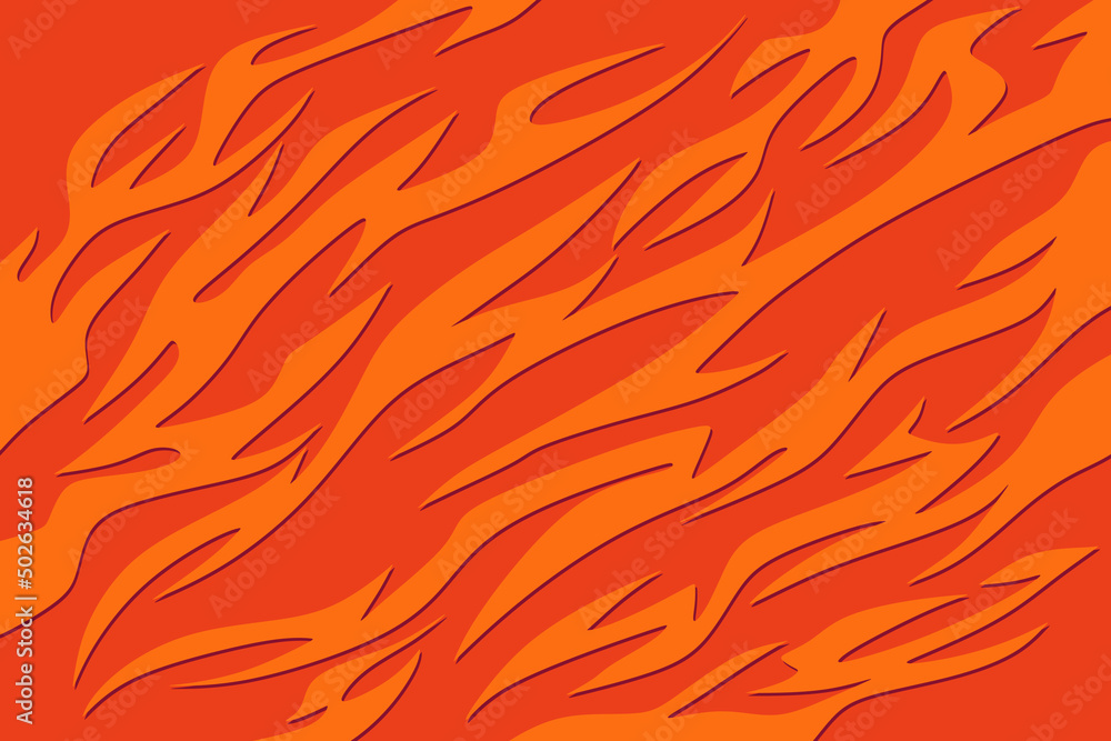Simple background with orange flame pattern