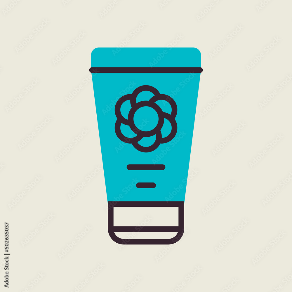 Baby cream moisturizer vector icon Baby cream moisturizer vector icon