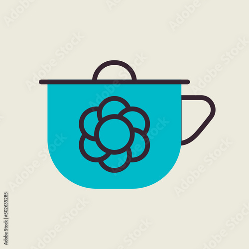 Baby potty vector isolated icon