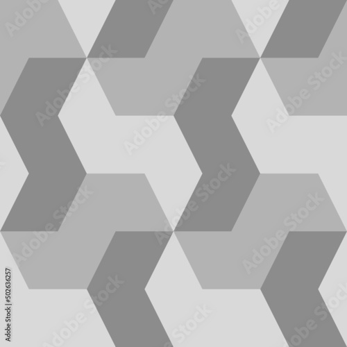 Mosaic pattern. Zigzag figures ornament. Repeated puzzle shapes background. Logic game motif. Tiles wallpaper. Parquet backdrop. Digital paper, page fills, web design, textile print. Seamless image.
