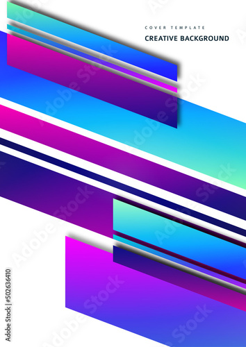 Inclined stripes and lines. Template for business presentations, app covers and website designs. Vector